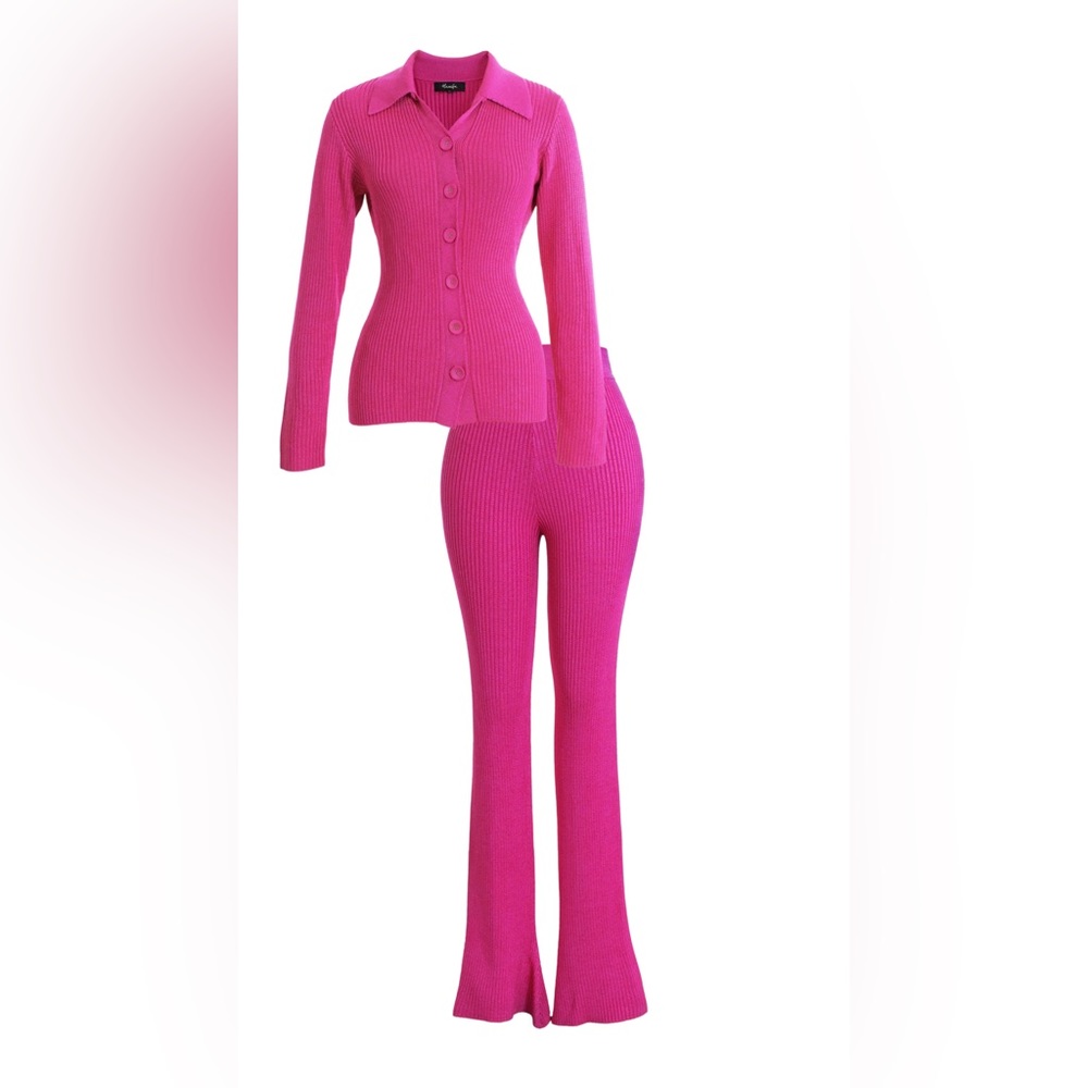 HANIFA PINK CORA PANT SET - Picture 4 of 7